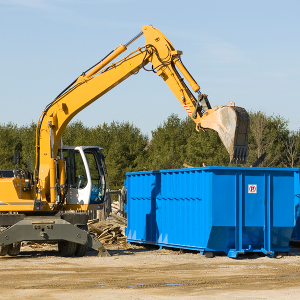 what size residential dumpster rentals are available in Brocton New York